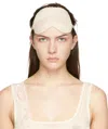 Vaillant Studio Ssense Exclusive Beige Lace Capsule Sleep Mask In Winter White