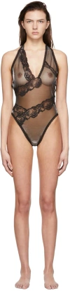 Vaillant Studio Ssense Exclusive Black Bodysuit In Black