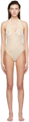 Vaillant Studio Ssense Exclusive Off-white Bodysuit In Winter White