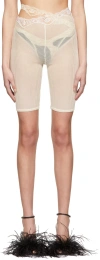Vaillant Studio Ssense Exclusive Off-white Cotton Shorts In Winter White