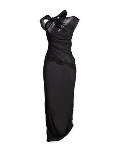 Vaillant Woman Midi Dress Black Size 4 Polyamide, Lycra