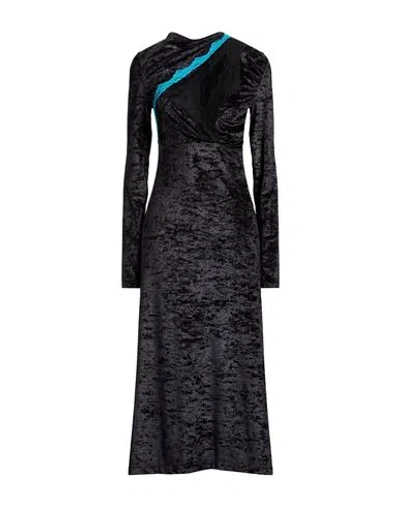 Vaillant Woman Midi Dress Black Size 6 Polyester, Elastane