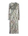 Vaillant Woman Midi Dress Military Green Size 8 Polyester In Green