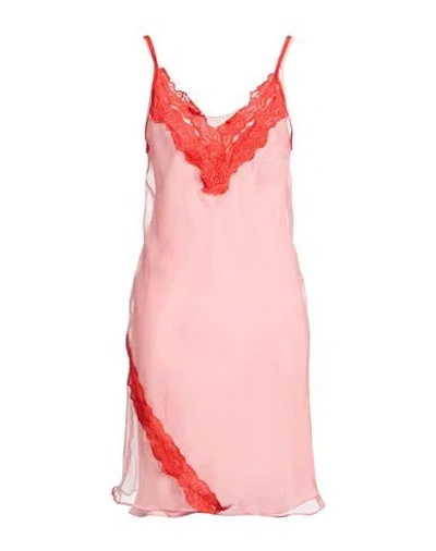 Vaillant Woman Mini Dress Pink Size 4 Silk, Polyester