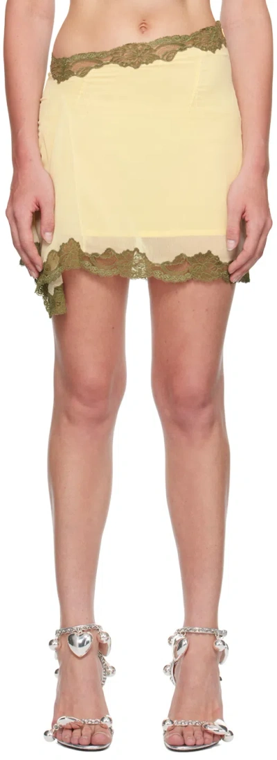 Vaillant Yellow Deconstructed Miniskirt