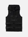 Vain Hoodie Vest In Animal Print