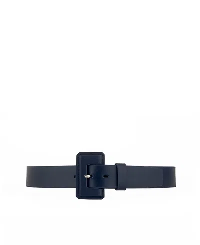Vaincourt La Petite Merveilleuse Leather Belt In Blue