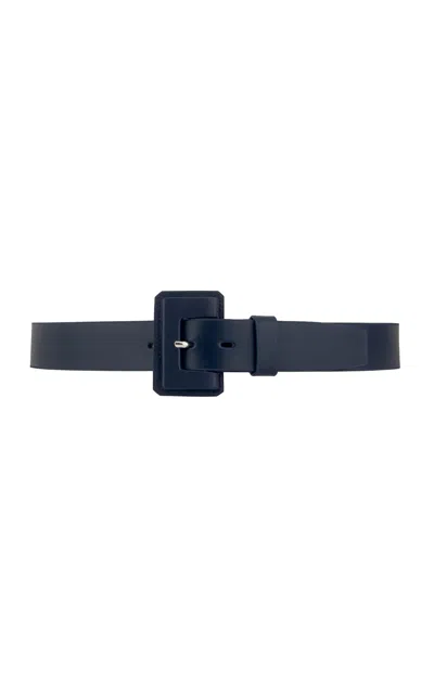 Vaincourt La Petite Merveilleuse Medium Leather Belt In Blue