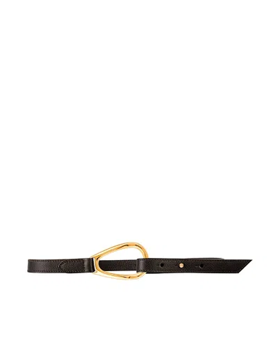 Vaincourt L'adorable Leather Belt In Black