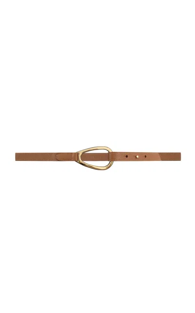Vaincourt L'adorable Thin Leather Blet In Brown