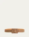 Vaincourt Paris La Spirituelle Calf Leather Belt In Date