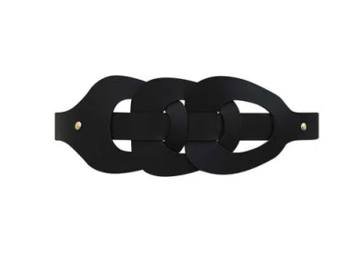 Vaincourt Paris L'elegante Leather Belt In Brown