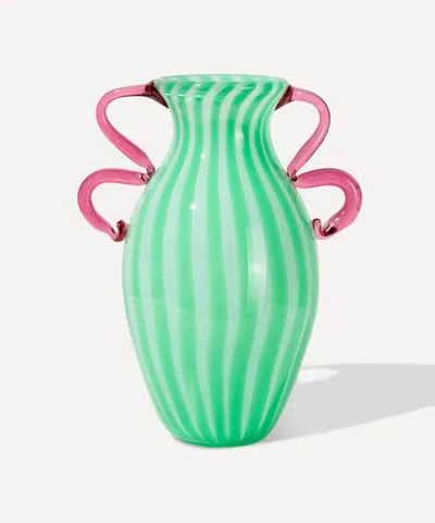 Vaisselle Candy Stripe Double Handle Vase