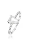 Vak 18k White Gold The Portrait Diamond Ring In White