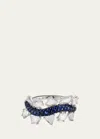 Vak 18k White Gold The Portrait Diamond And Sapphire Ring In The Portrait