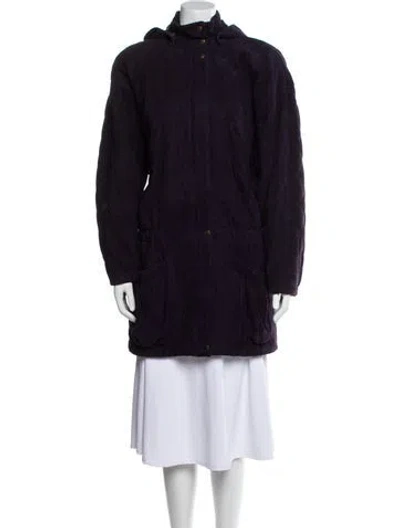 Pre-owned Vakko Vintage Parka In Purple