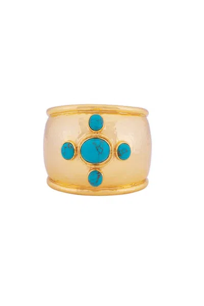 Val Nova Bangle In Turquoise In Blue