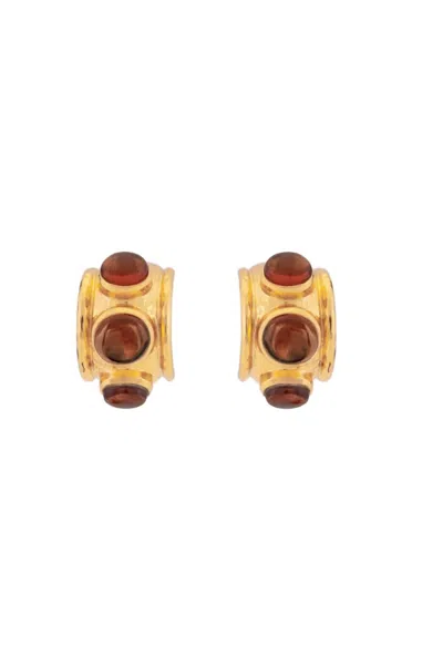 Val Nova Earrings In Citrine Quartz In Multi