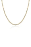 Valani Atelier Diamond Bezel Eternity Necklace In 14k Yellow Gold