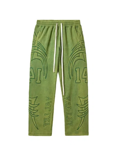 Vale Armor Print Track Pants In Green