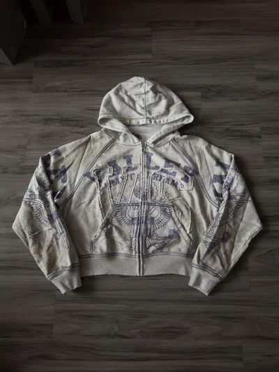 Pre-owned Vale Army Zip Up In Gray