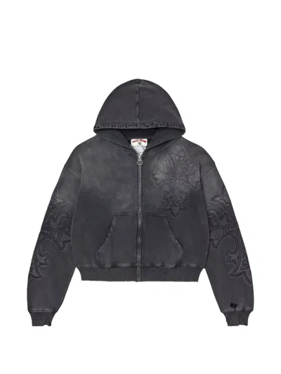 Vale Carver Zip-up Hoodie In Gray