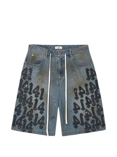 Vale Charm Denim Shorts In Blue