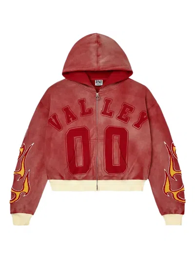 Vale Chimera Zip-up Hoodie In Red