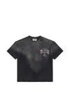 Vale Chopper Distressed-effect Cotton T-shirt In Black