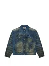 Vale Cross Denim Jacket In Blue