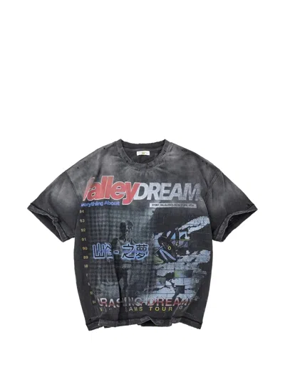 Vale Dreamcrasher Graphic-print T-shirt In Gray