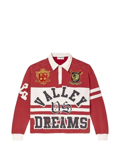 Vale Dreams Rugby Polo Shirt In Red