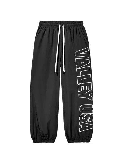 Vale Elasticated-waistband Track Pants In Black