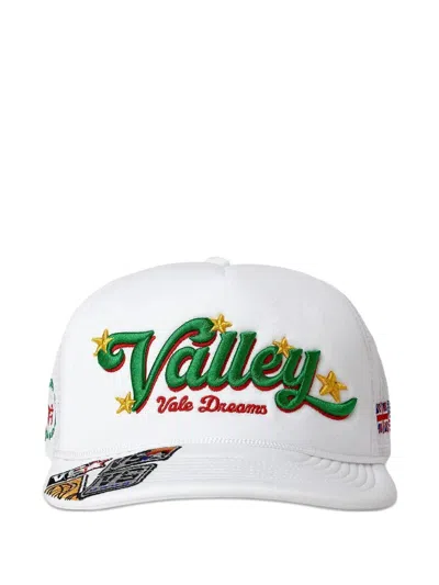 Vale Embroidered Trucker Cap Hat In Brown