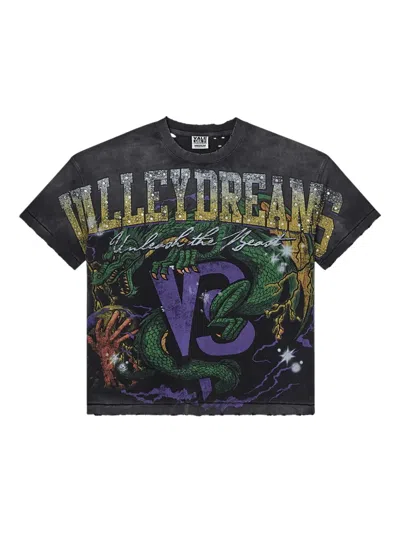 Vale Enter The Dragon T-shirt In Black