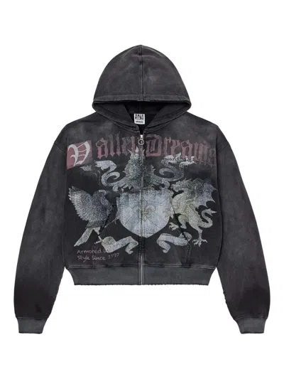 Vale Evo Zip-up Hoodie In Black