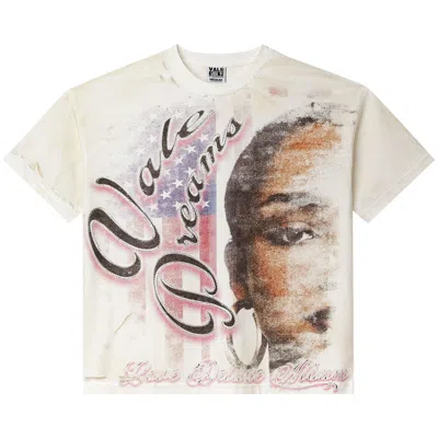 Pre-owned Vale Forever Americas Dream Bling Tee 'cream' | Men's Size S In White