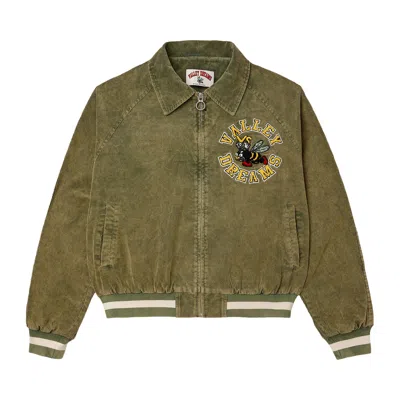 Pre-owned Vale Forever Angry Bee Jacket 'olive' | Green | Men's Size M