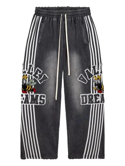 Vale Forever Anthem Striped Track Pants In Black
