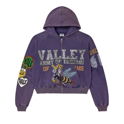 Pre-owned Vale Forever Army Zip Up 'purple' | Men's Size Xl
