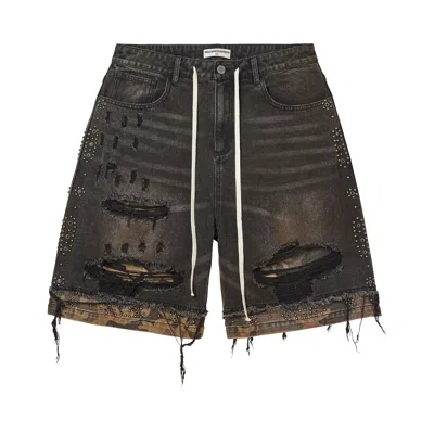 Pre-owned Vale Forever Black Double Jorts 'dest/black/camo' | Men's Size 32