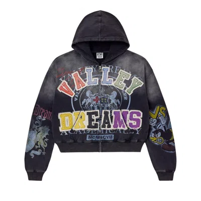 Pre-owned Vale Forever Blasted Zip Up 'black' | Men's Size Xl