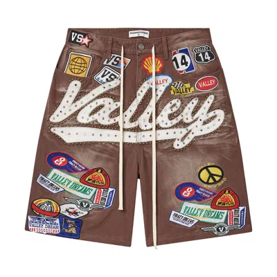 Pre-owned Vale Forever Brown 1980s Jorts 'red/wash' | Men's Size 36