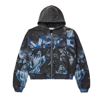 Pre-owned Vale Forever Casper Zip Up Hoodie 'black' | Men's Size Xl