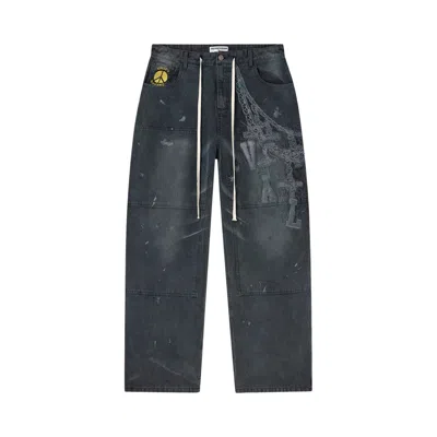 Pre-owned Vale Forever Chain Painters 'asphalt' | Black | Men's Size 30