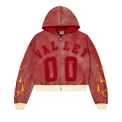 Pre-owned Vale Forever Chimera Zip Up 'red' | Men's Size S