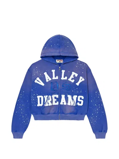 Vale Forever Classico Zip-up Hoodie In Blue