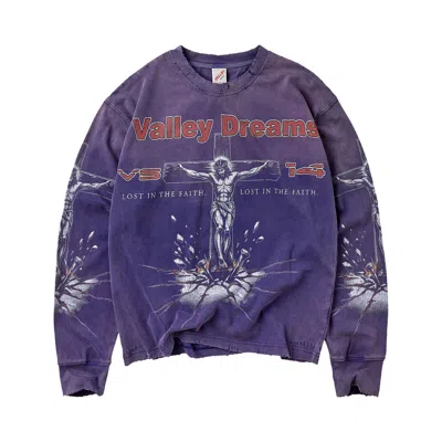 Pre-owned Vale Forever Concrete Cross Long-sleeve 'navy' | Blue | Men's Size M