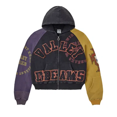 Pre-owned Vale Forever Crest Zip Up 'purple/black/yellow' | Men's Size L