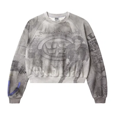 Pre-owned Vale Forever Crewneck 'stone' | Grey | Men's Size M In Gray